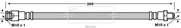 BORG & BECK Тормозной шланг BBH7802